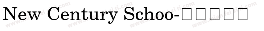 New Century Schoo字体转换